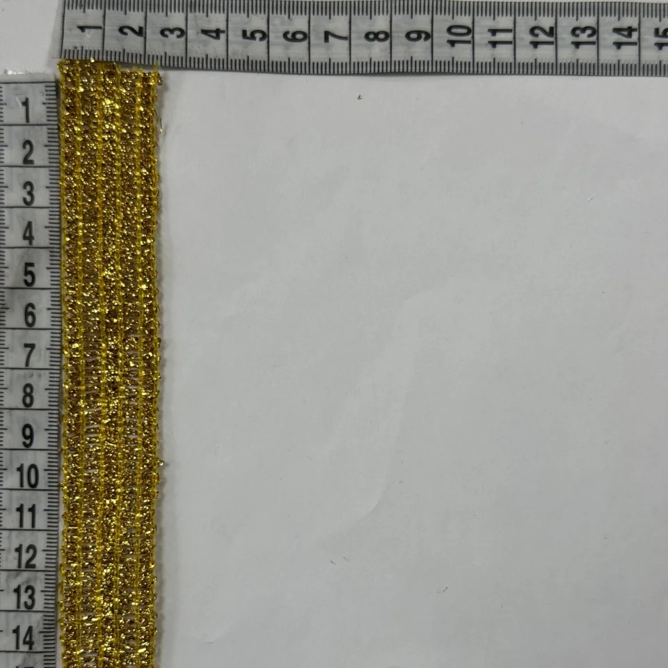 Тасьма люрекс 10880 (20 ярдів/18,28 м.), золото