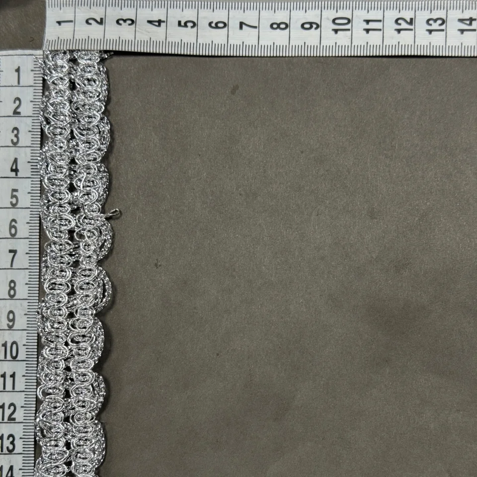 Тесьма люрекс 10771 (20 ярдов/18,28 м.), серебро