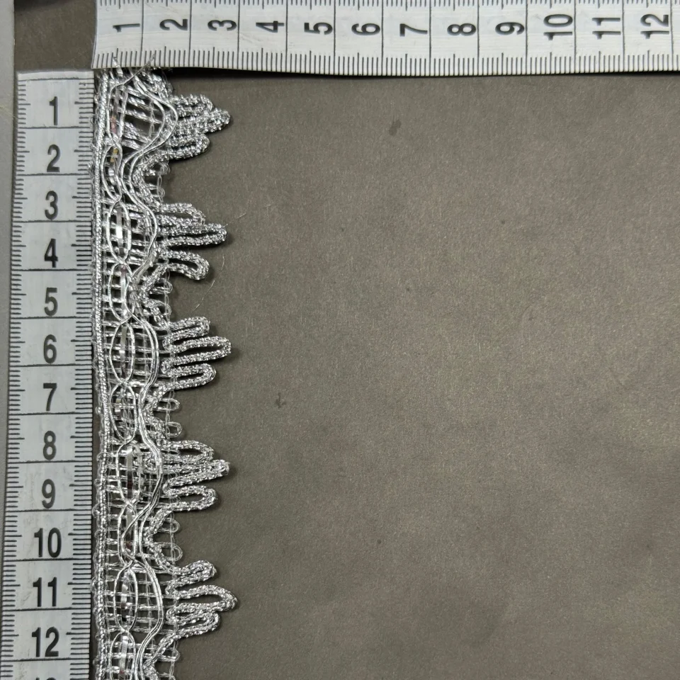 Тасьма люрекс 7045 (20 ярдів/18,28 м.), срібло