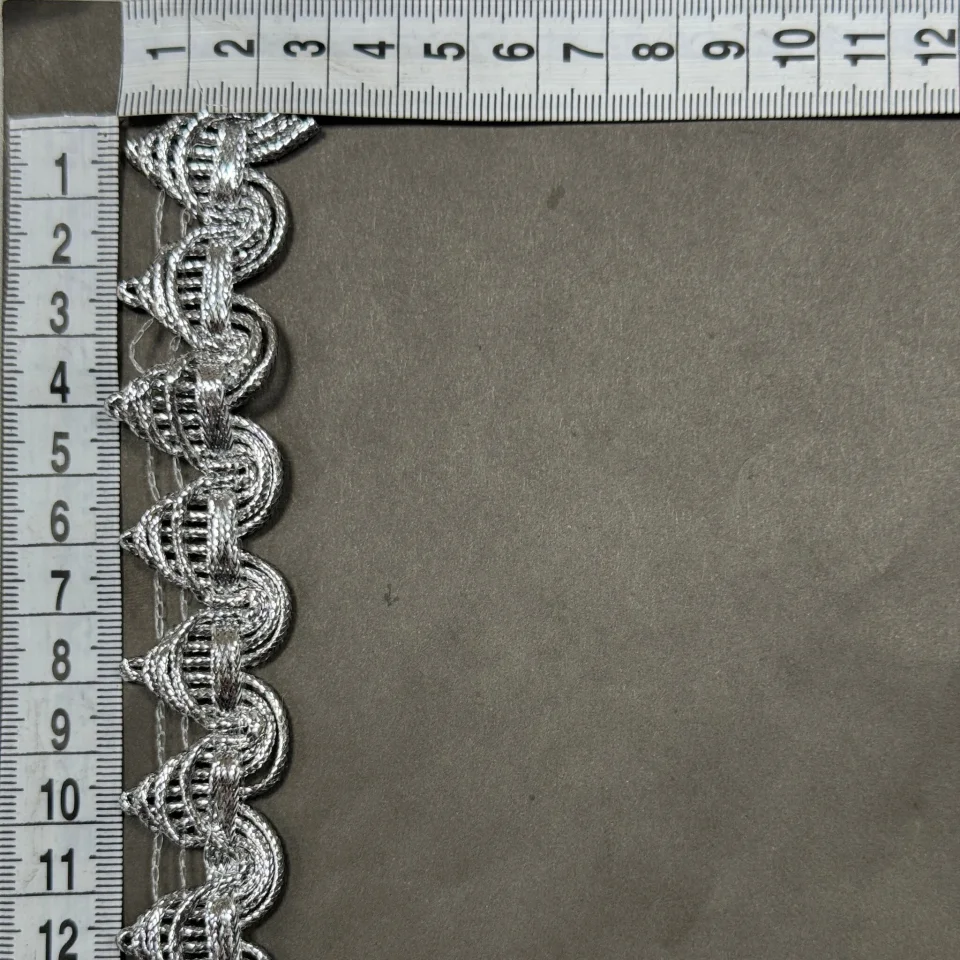 Тесьма люрекс 9310 (20 ярдов), серебро