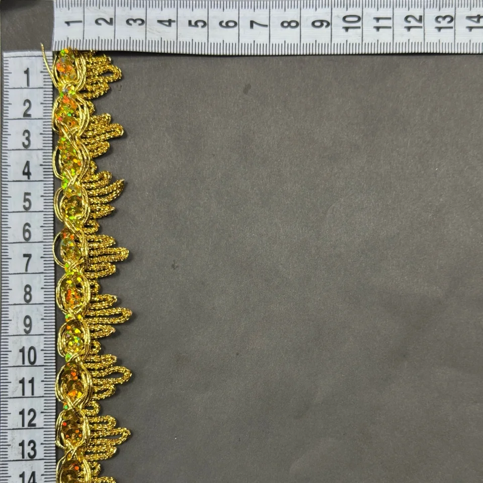 Тасьма люрекс 13-5657 (20 ярдів/18,28 м), золото АВ