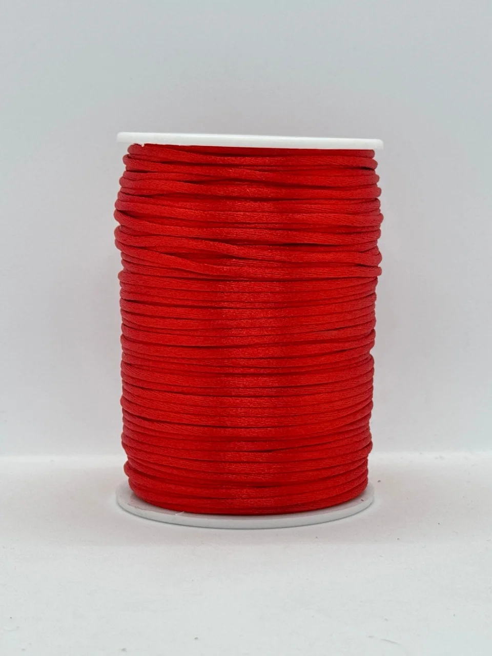 Шнур атласний корсетний 2.3 мм (100 ярдів/91,44 м.), 1 червоний