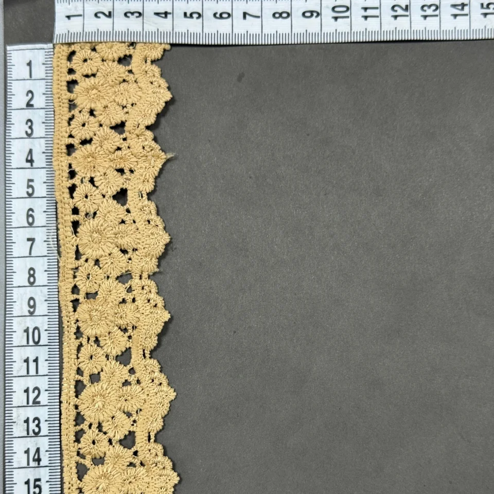 Кружева полиэстер 9029 4 см.(15 ярдов/13.5 м.), бежевый