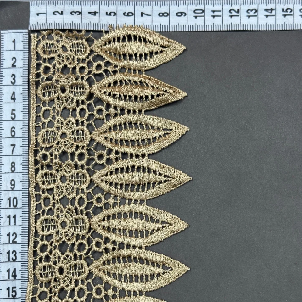 Кружево полиэстер 9090 8,5 см.(15 ярдов/13.5 м.), коричневый