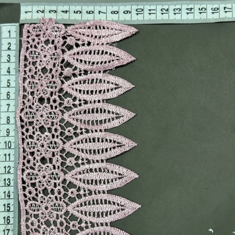 Кружево полиэстер 9090 8,5 см.(15 ярдов/13.5 м.), розовый