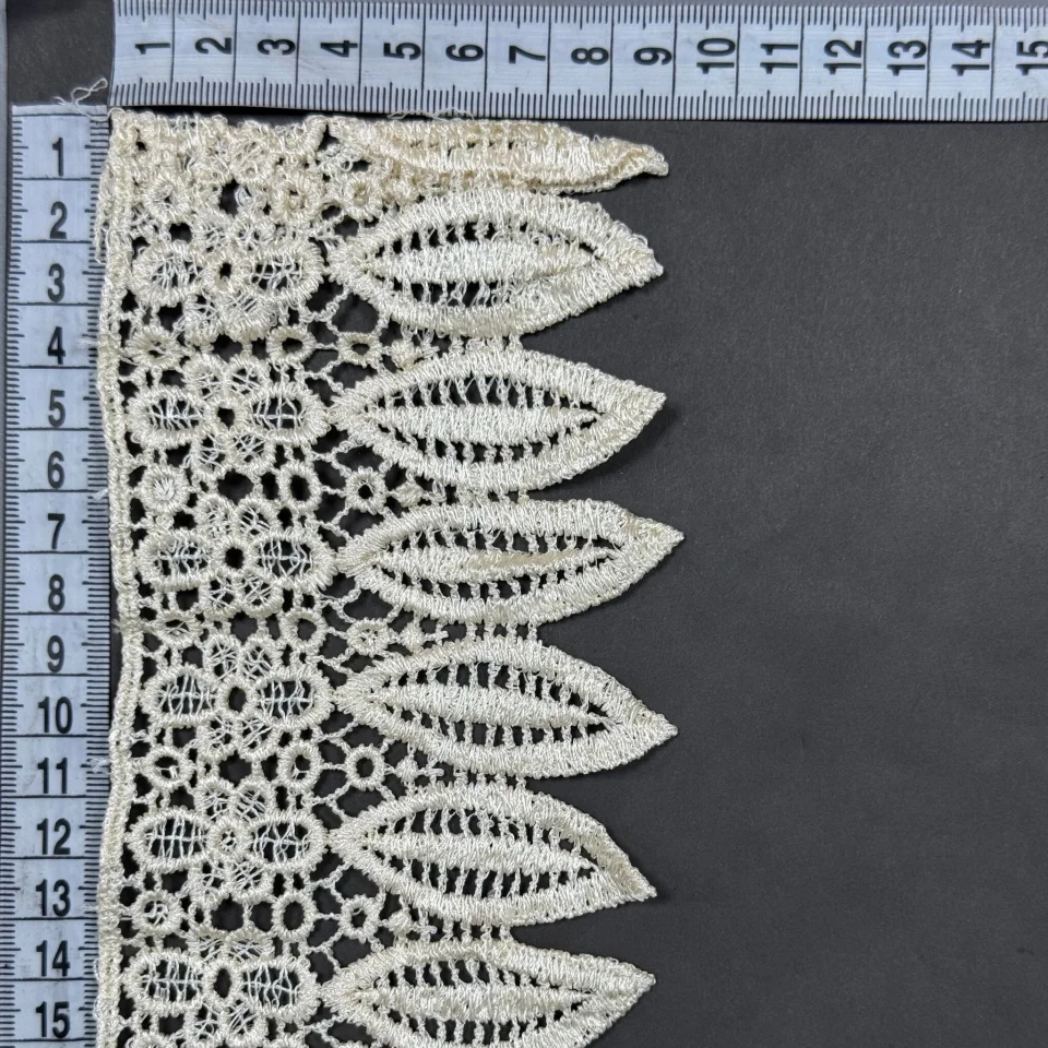 Кружево полиэстер 9090 8,5 см.(15 ярдов/13.5 м.), молочный