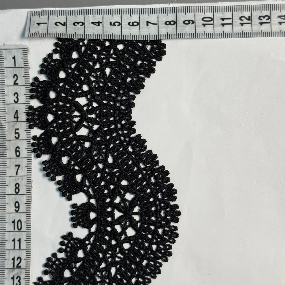 Кружево полиэстер ВВ402361 8,5 см.(15 ярдов/13.5 м.), черный