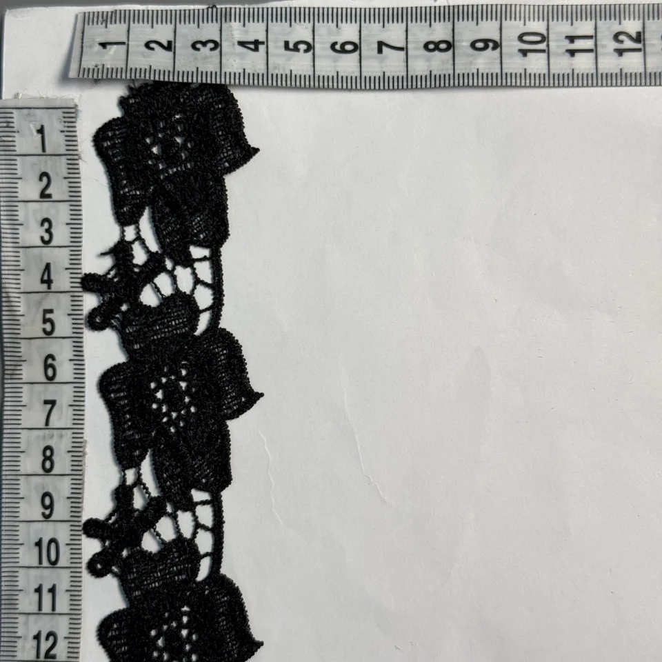 Кружево полиэстер ВВ202905а 4 см.(30 ярдов/27.3 м.), черный