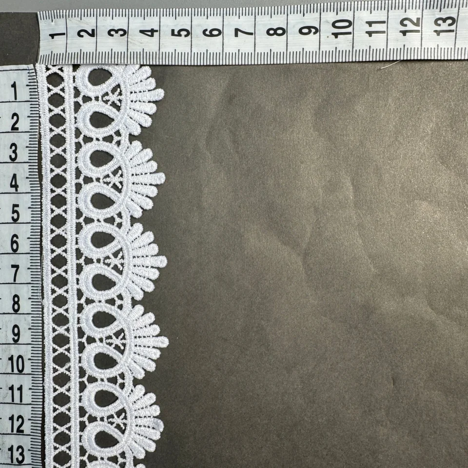 Мереживо поліестер ВВ104222 4 см.(15 ярдів/13.5 м.), білий