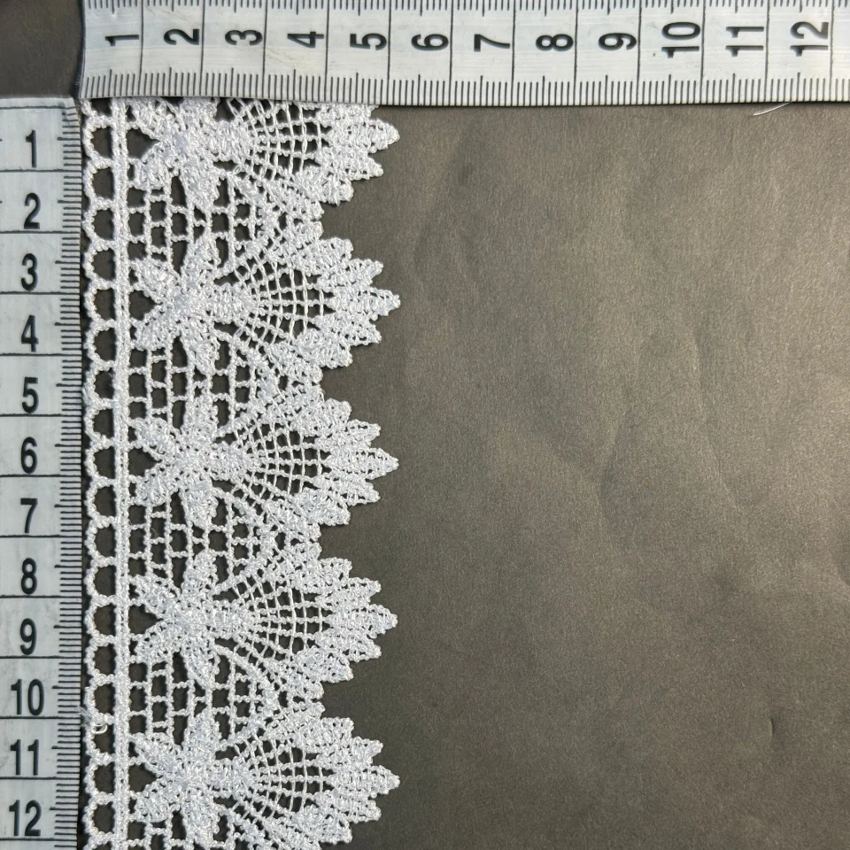Кружево полиэстер ВВ104789а 5,5 см.(15 ярдов/13.5 м.), теплый белый