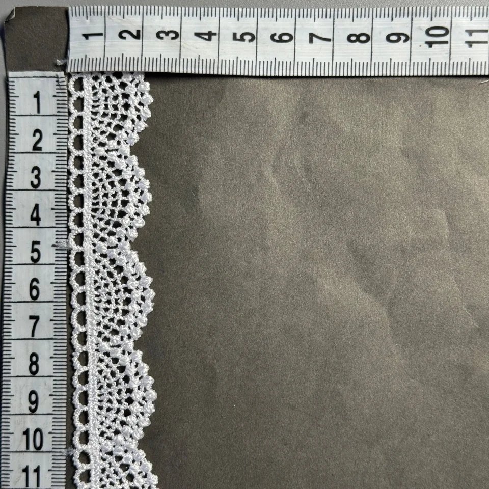 Мереживо поліестер 2 см ВВ104794b (30 ярдів/27.3 м.), білий