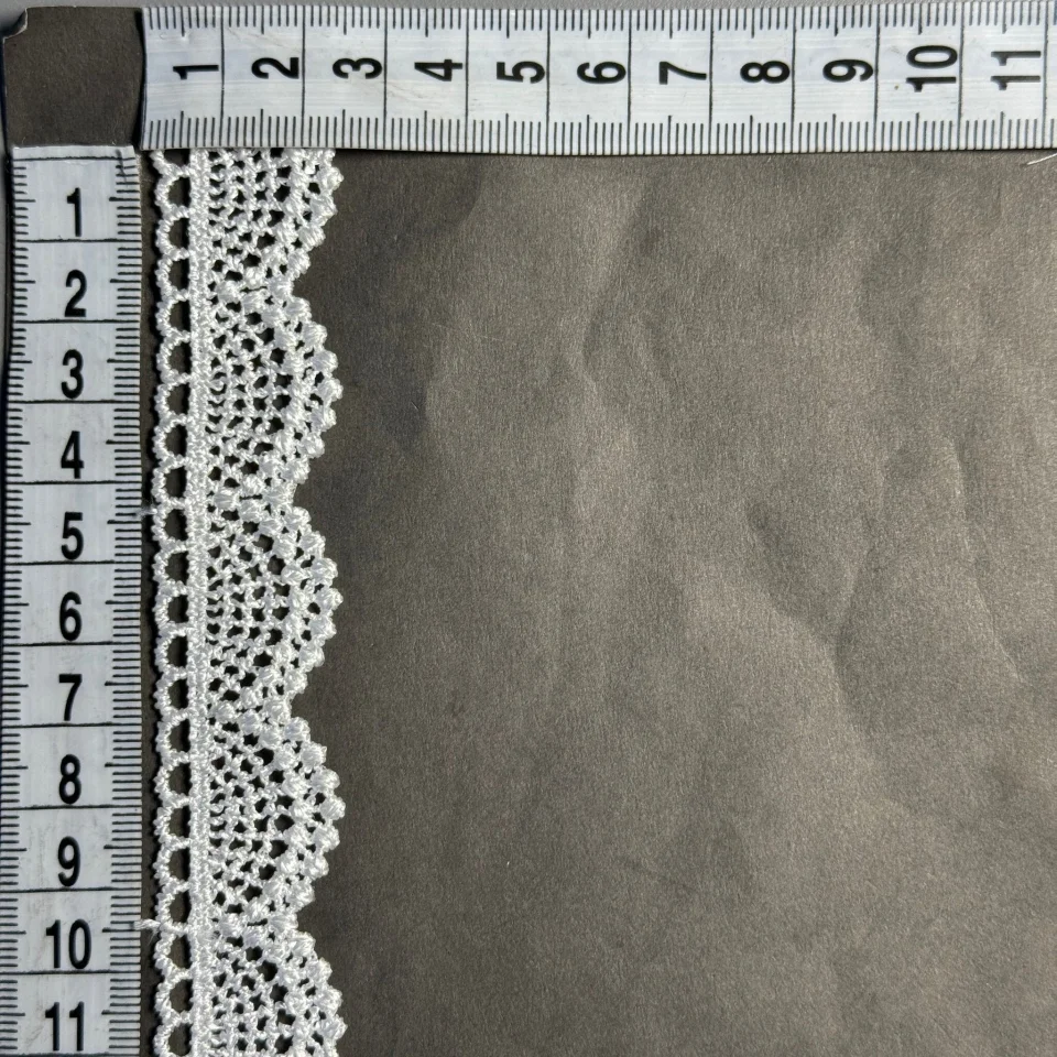 Кружево полиэстер 2 см ВВ104794b (30 ярдов/27.3 м), тёплый белый