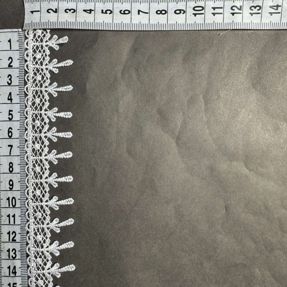 Мереживо поліестер ВВ104792 3 см.(15 ярдів/13.5 м.), білий