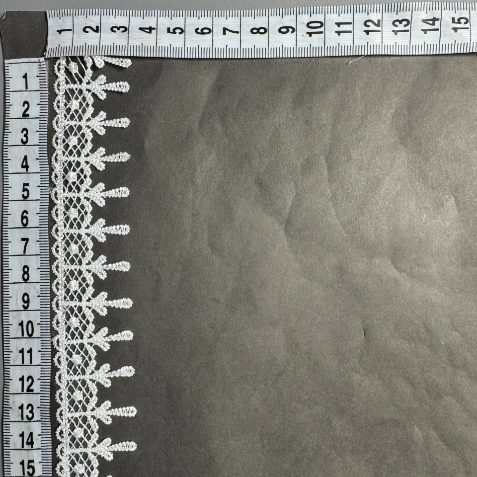 Кружево полиэстер ВВ104792 3 см.(15 ярдов/13.5 м.), тёплый белый