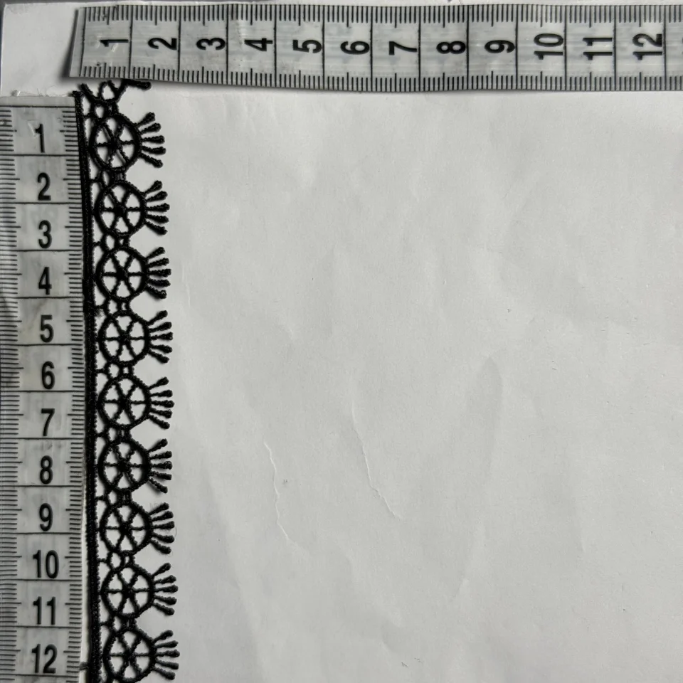 Кружево полиэстер ВВ104791 2 см. (30 ярдов/27.3 м.), черный