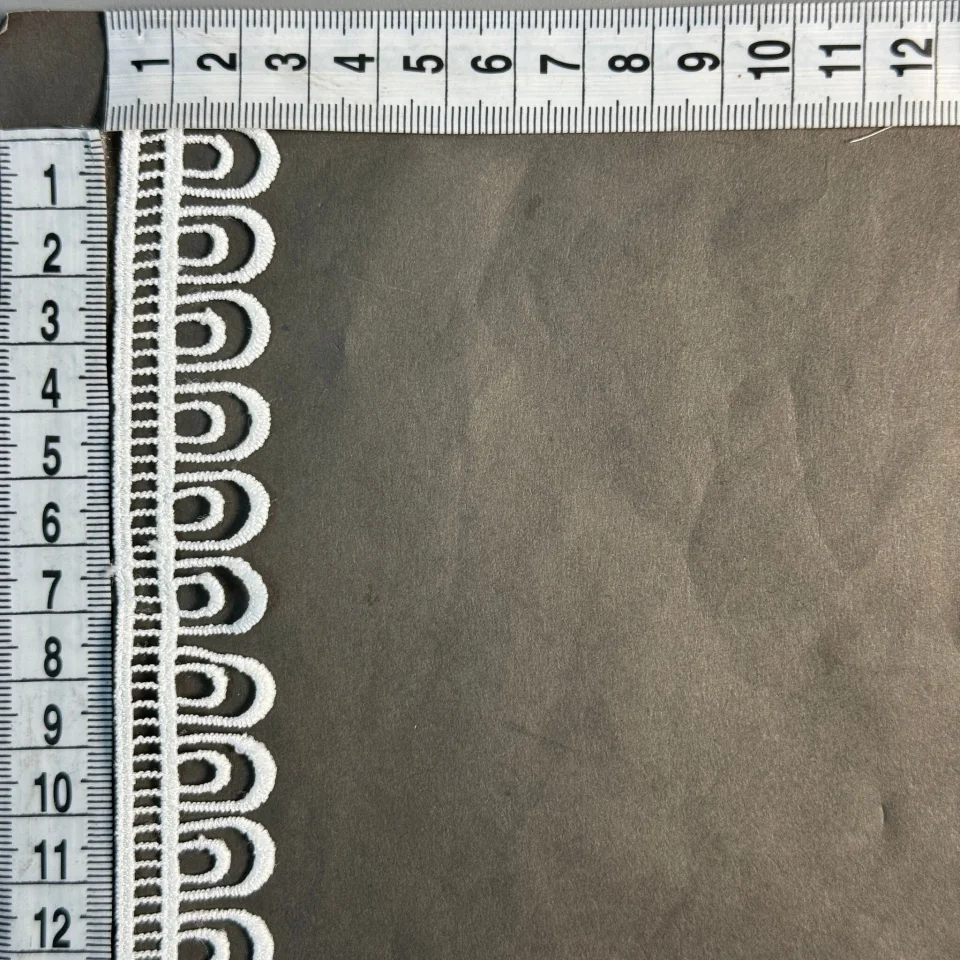 Мереживо поліестер ВВ104788 2,5 см.(30 ярдів/27.3 м.), теплий білий