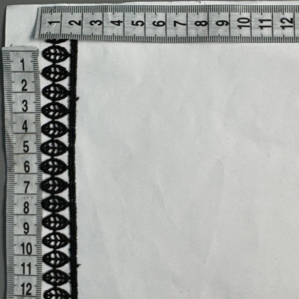 Мереживо поліестер ВВ104787 2 см.(30 ярдів/27.3 м.), чорний