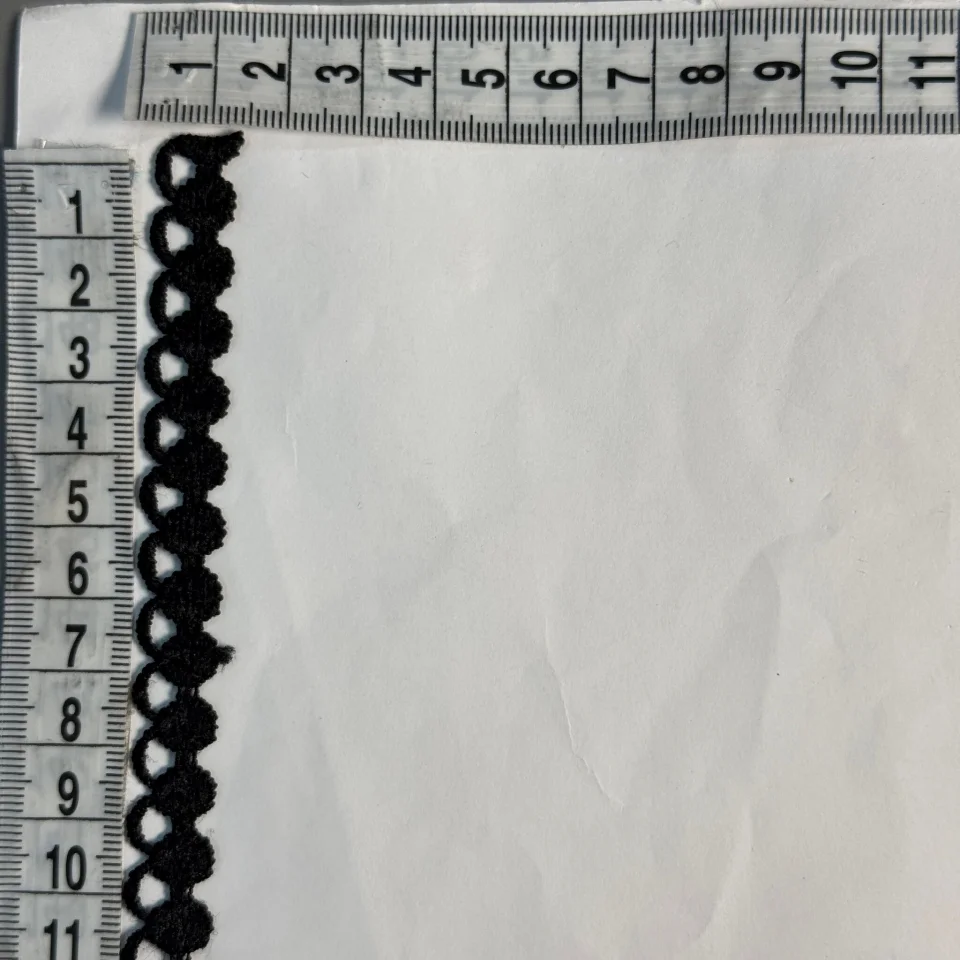 Мереживо поліестер ВВ104783а (30 ярдів/27.3 м.), чорний