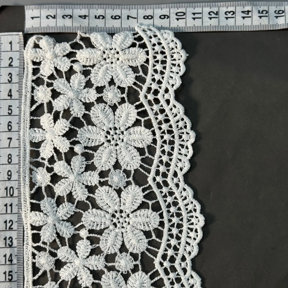 Мереживо поліестер 147 10 см.(19.8-20 метрів), білий (19.8 метрів)