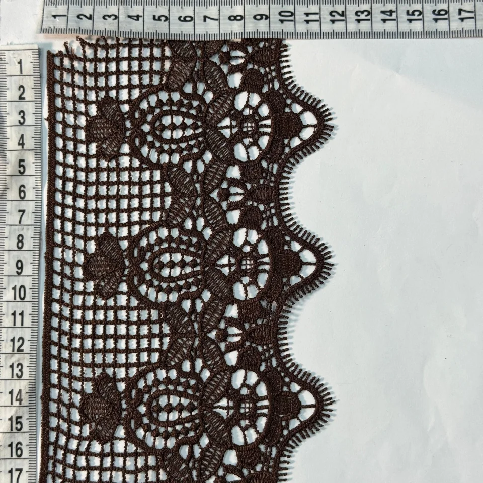 Кружево полиэстер 174 11,5 см.(19,5 метров), коричневый
