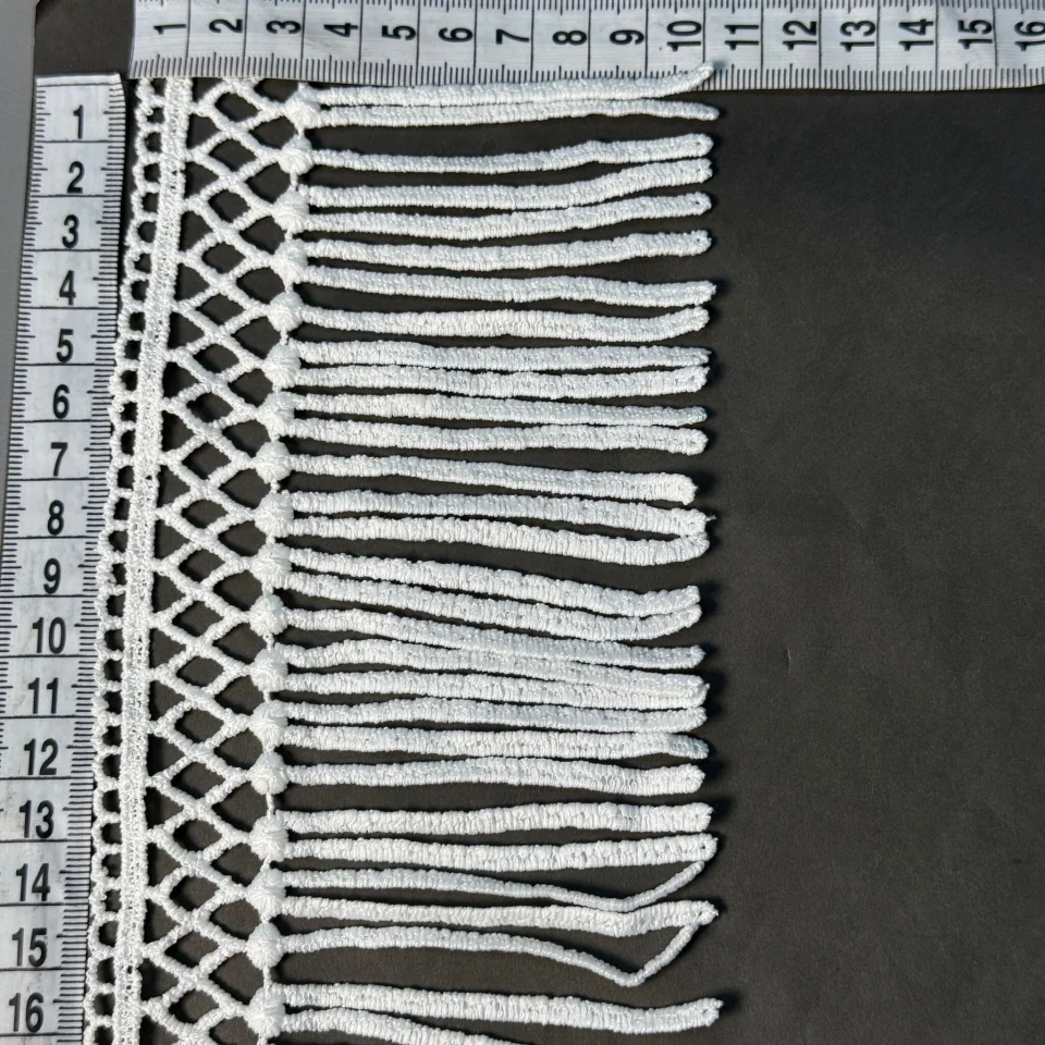 Мереживо поліестер А-80 10 см (20 метрів), молочний