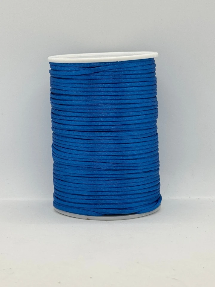Шнур атласний корсетний 2.3 мм (100 ярдів/91,44 м.), 45 синій бірюза