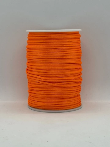 Атласная корсетная тесьма 2.3 мм (100 ярдов/91,44 м.), 60 оранжевый
