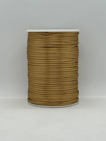 Атласная корсетная тесьма 2.3 мм (100 ярдов/91,44 м.), 77 светло коричневый