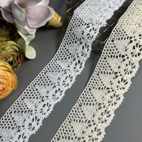 Мереживо макраме 8149 6 см.(100 ярдів/91,4 м.), бежевий