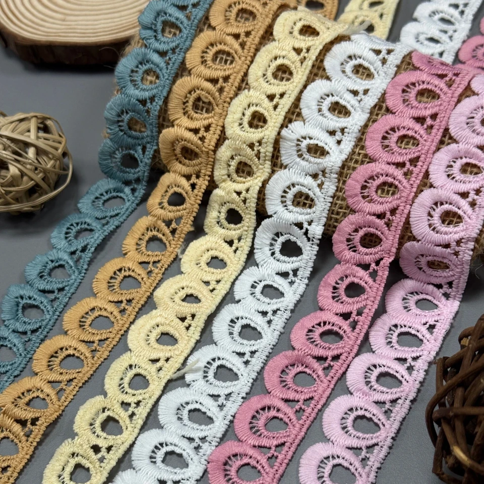 Мереживо поліестер 8860 2,5 см. (15 ярдів/13.5 м.), білий