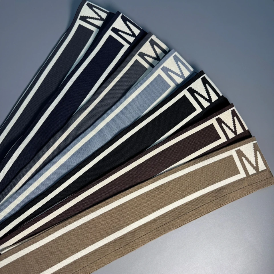 Пояс трикотажний довяз D#3 М (8.5см*90 см), чорний