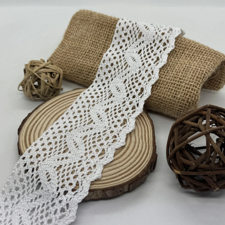 Мереживо макраме 8194 7 см.(100 ярдів/91,4 м.), білий