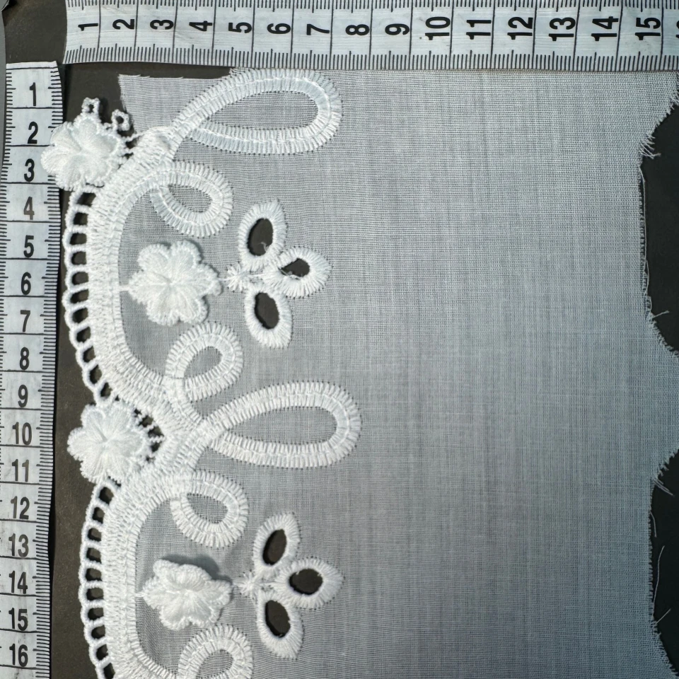 3D Мереживо прошва 0320809 16 см.(46 ярдів/42,06 м.), натуральний