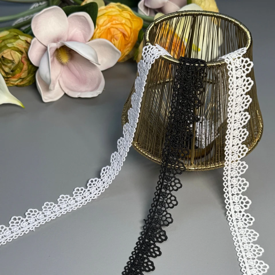 Мереживо поліестер ВВ104559 2 см.(30 ярдів/27.3 м.), білий