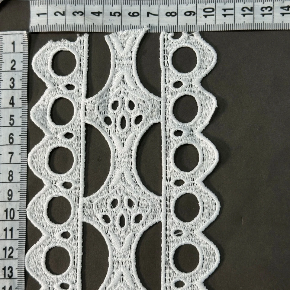 Мереживо поліестер 175 10 см.(19-20 метрів), молочний (20 метрів)