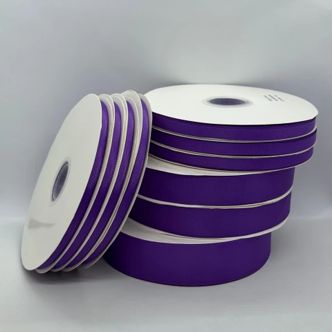 Стрічка репс 2,5 см (12*100 ярдів/91 м.), 1046 баклажан