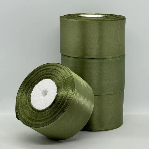 Стрічка атласна 5 см (4*36 ярдів), 183 хакі