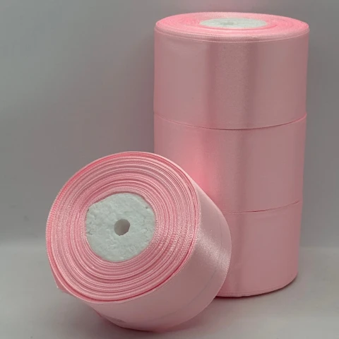 Стрічка атласна 5 см (4*36 ярдів), 43 рожевий фламінго