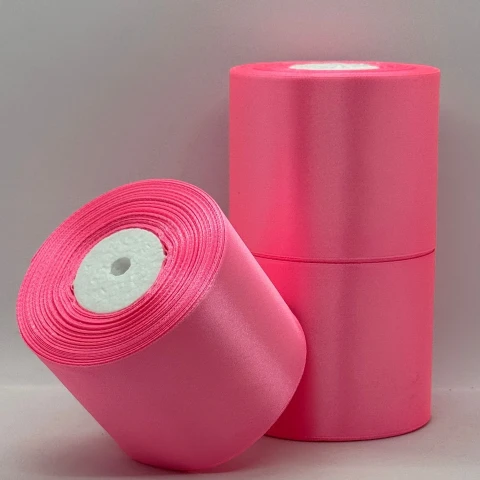 Стрічка атласна 7.5 см (3*36 ярдів), 05 барбі