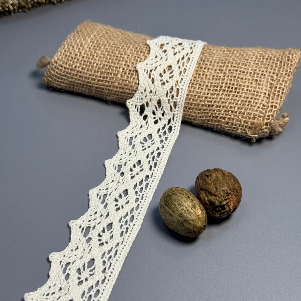 Мереживо макраме 7920 4 см.(100 ярдів/91,4 м.), бежевий