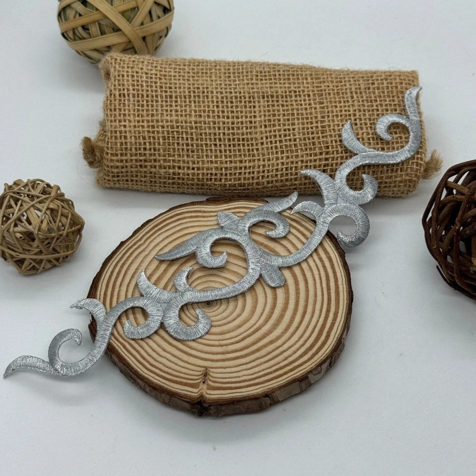 Аплікація клейова люрекс 3300 (20 шт.), срібло