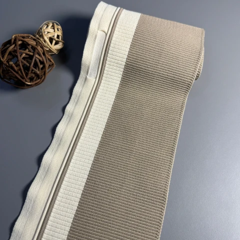 Пояс трикотажный довяз D#5 (13 см * 90 см), светло бежевый