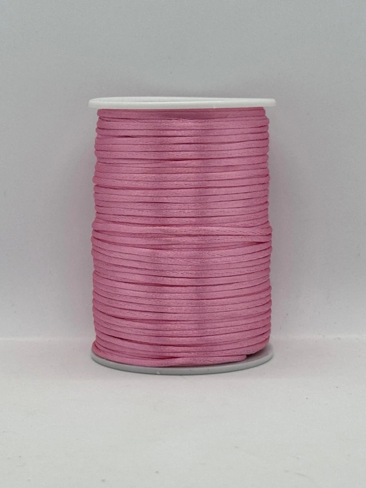 Шнур атласний корсетний 2.3 мм (100 ярдів/91,44 м.), 79 рожева пудра