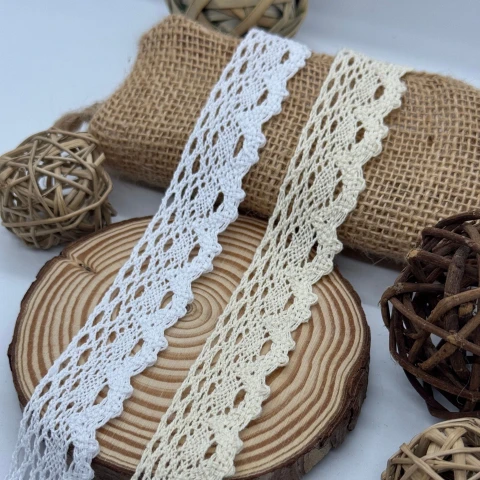Мереживо макраме 6003 3 см. (200 ярдів/182,8 м.), білий