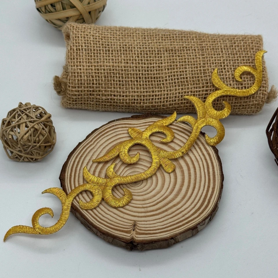 Аплікація клейова люрекс 3300 (20 шт.), золото