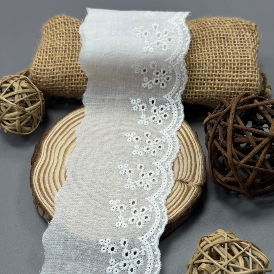 Мереживо прошва 7080 7 см.(30 ярдів/27,4 м.), білий