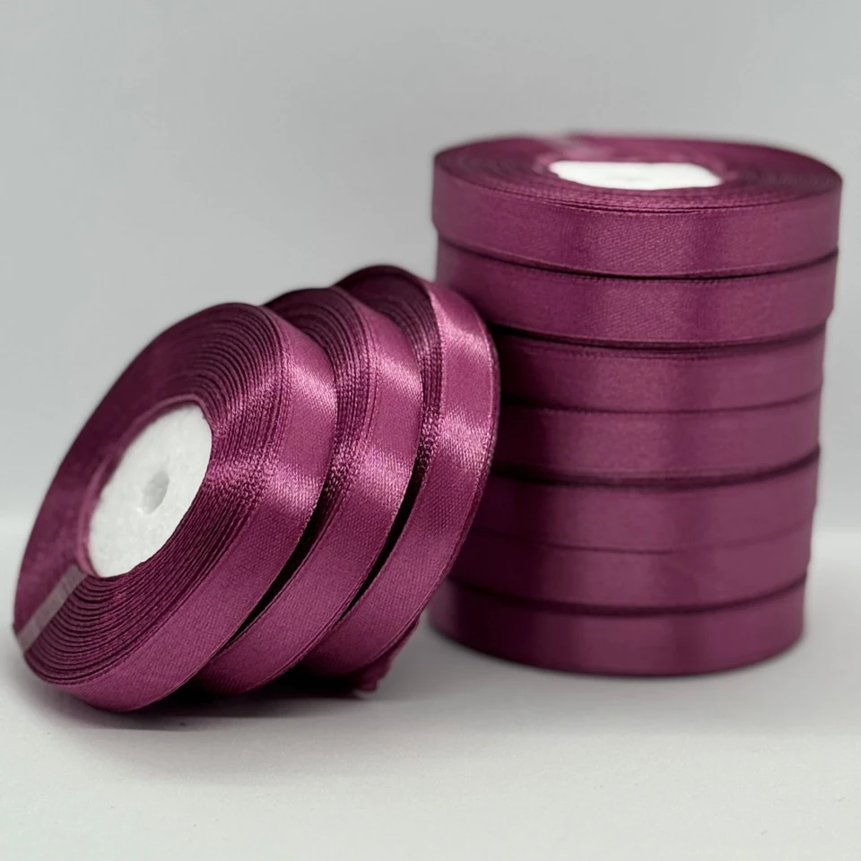 Стрічка атласна 1.2 см (10*36 ярдів), 171 сливовий