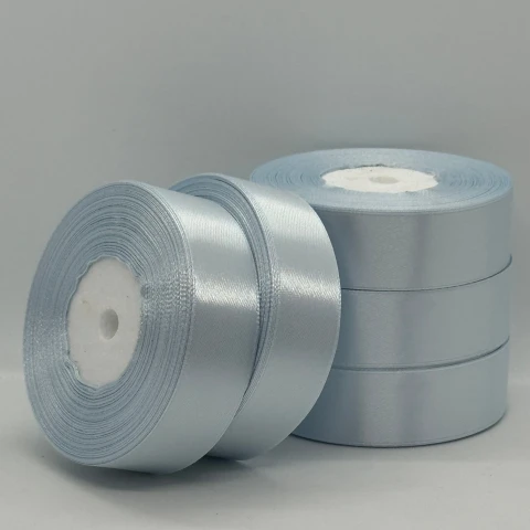 Стрічка атласна 2.5 см (5*36 ярдів), 178 світло сірий