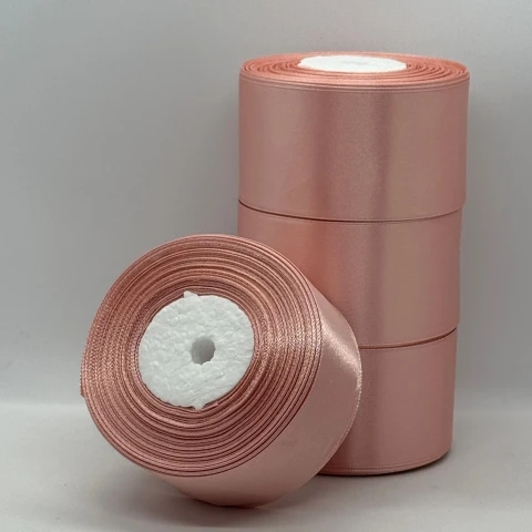 Лента атласная 5 см (4*36 ярдов), 146 темный пудровый