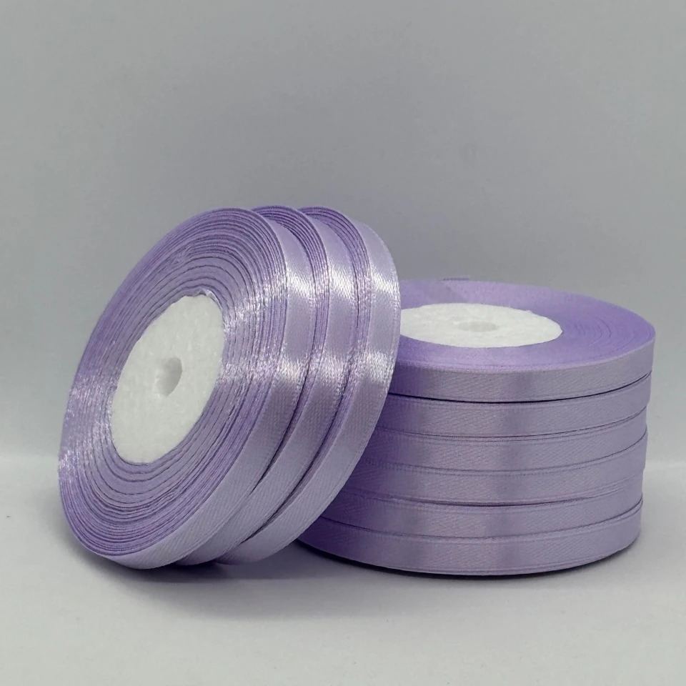 Стрічка атласна 0.6 см (10*36 ярдів), 44 світлий бузок